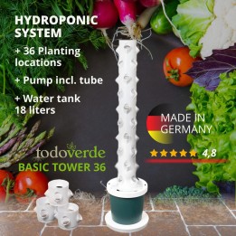 Hydroponisches Pflanzenturm mit 36 Pflanzplätzen